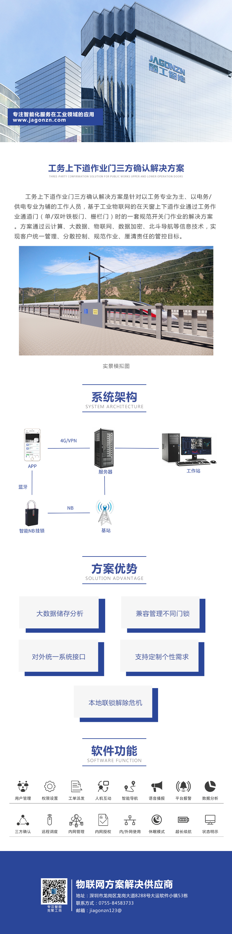 工務上下道作業(yè)門三方確認解決方案